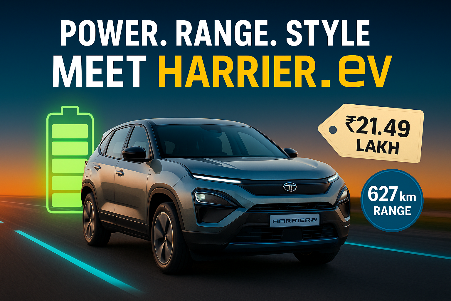 Harrier EV Hits the Charge: Tata’s Electric Beast Is Here!